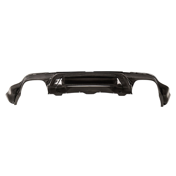 Carbon fiber rear diffuser for Jeep Grand Cherokee SRT and Trackhawk, rear view