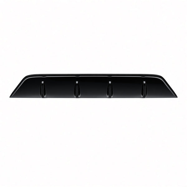 Lexus IS FRP rear diffuser with four strakes, shown painted gloss black, rear view