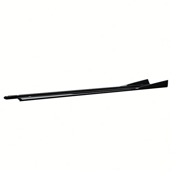 Lexus IS FRP side skirt, shown painted gloss black, full-length side view